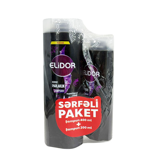ELİDOR ŞAMPUN 400 ML+200 ML ƏSMƏR PARLAK