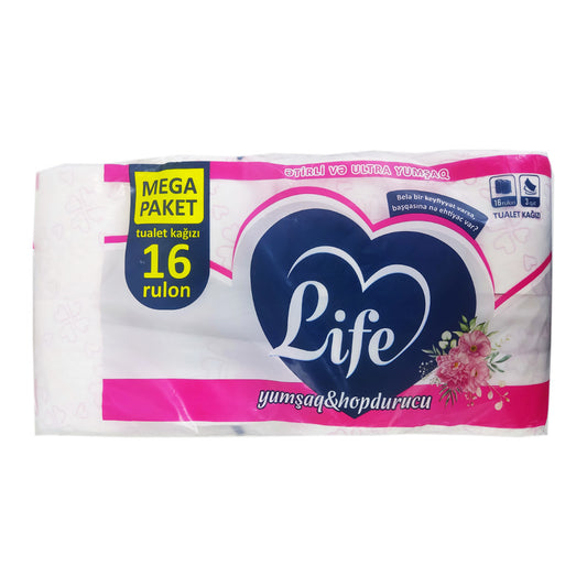 LİFE TUALET KAĞIZI 16 LI ƏTİRLİ 3 QAT