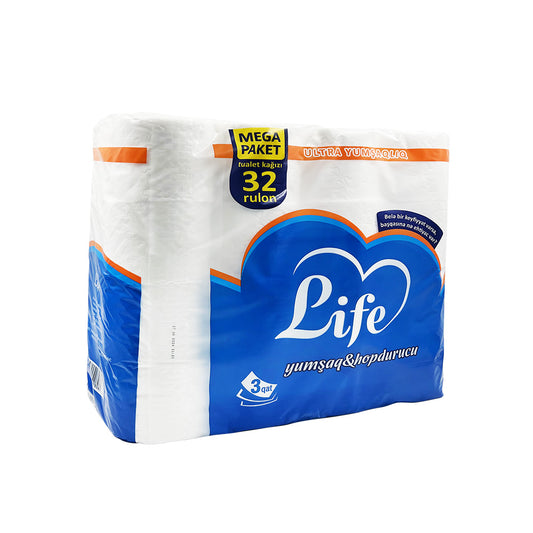 LİFE TUALET KAĞIZI 32 Lİ 3 QAT
