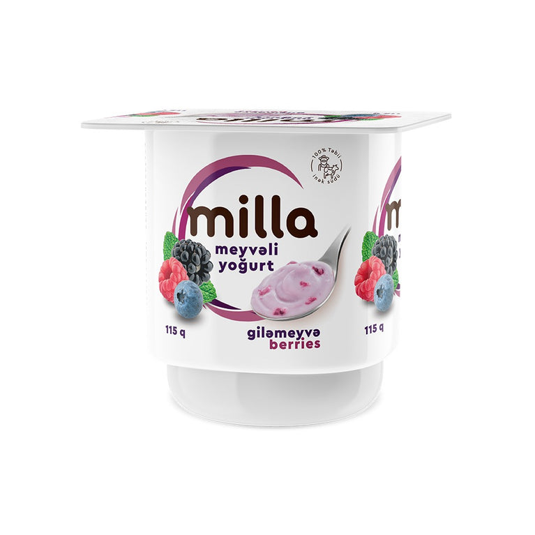 MİLLA YOQURT 115 Q MEŞƏ GİLƏMEYVƏ