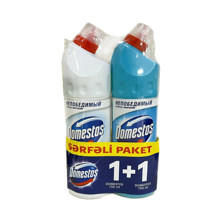 DOMESTOS GEL 750 ML SƏRFƏLİ PAKET 1+1