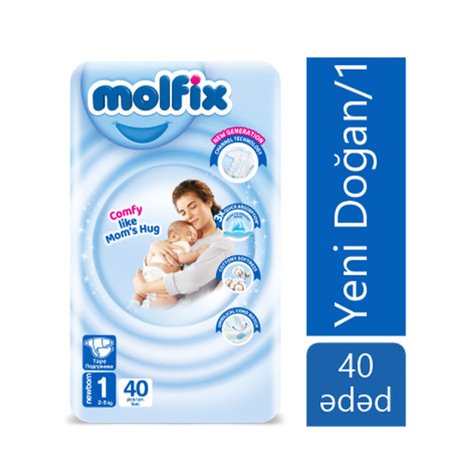 MOLFİX UŞAQ BEZİ N1 40 LI 2-5 KG NB