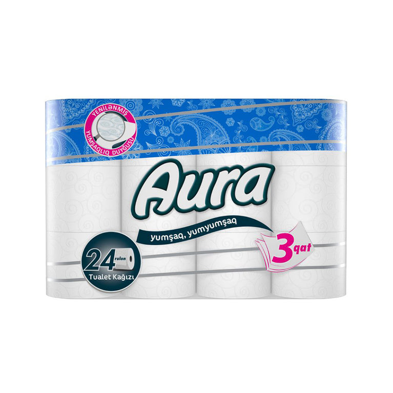 AURA TUALET KAĞIZI  24 Lİ 3 QAT