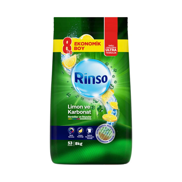 X RİNSO YUYUCU TOZ 8 KQ LİMON