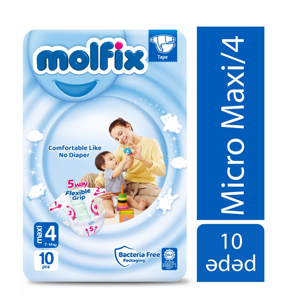 MOLFIX UŞAQ BEZİ N4 10 LU 3D MAXI