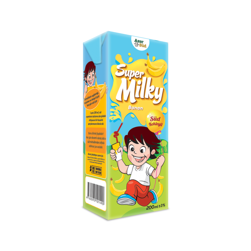 SUPER MILKY BANANLI SÜD 200 ML TETRA PAK