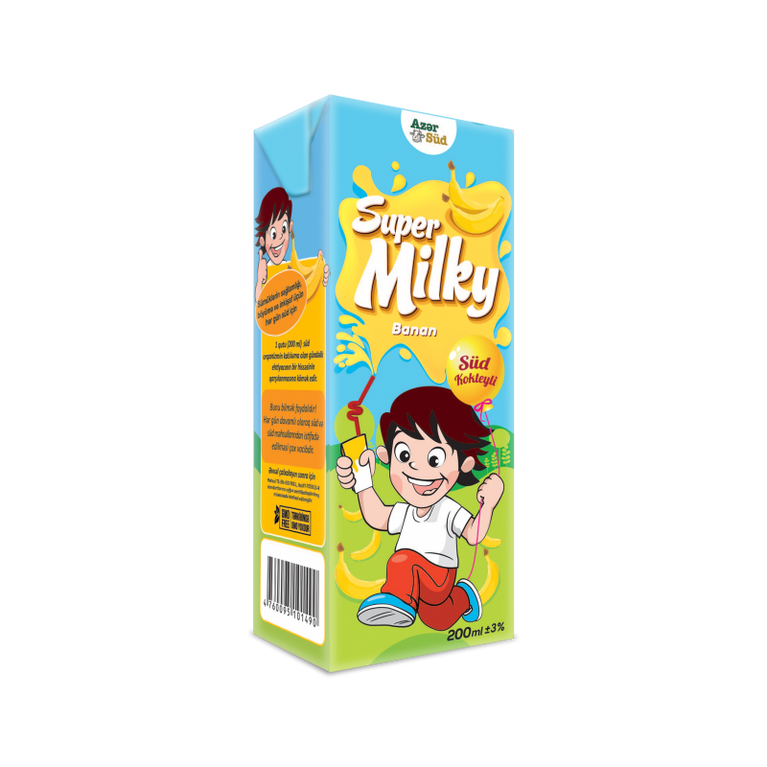 SUPER MILKY BANANLI SÜD 200 ML TETRA PAK
