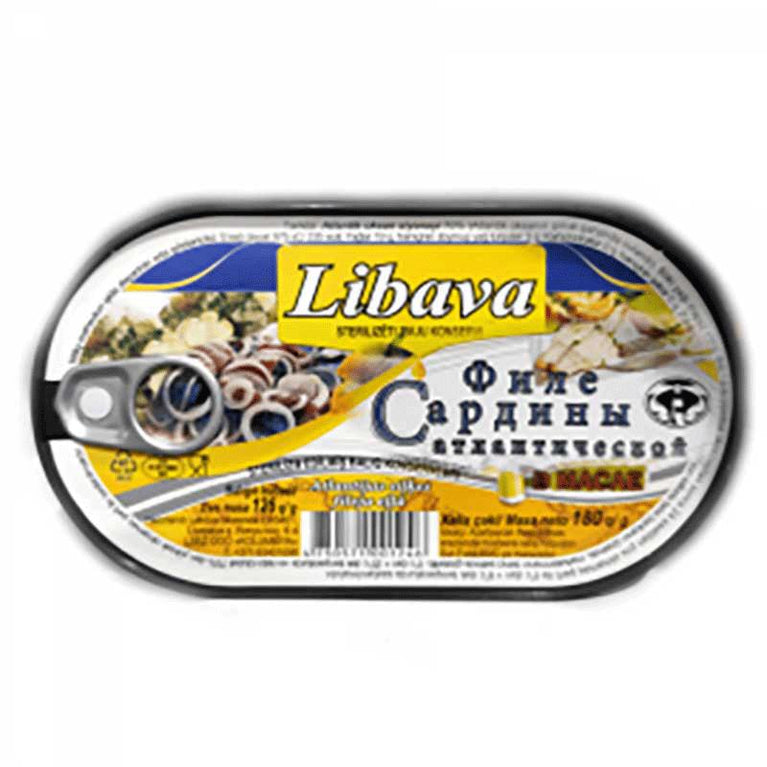 LİBAVA SARDİNA FİLE YAĞDA 180 QR
