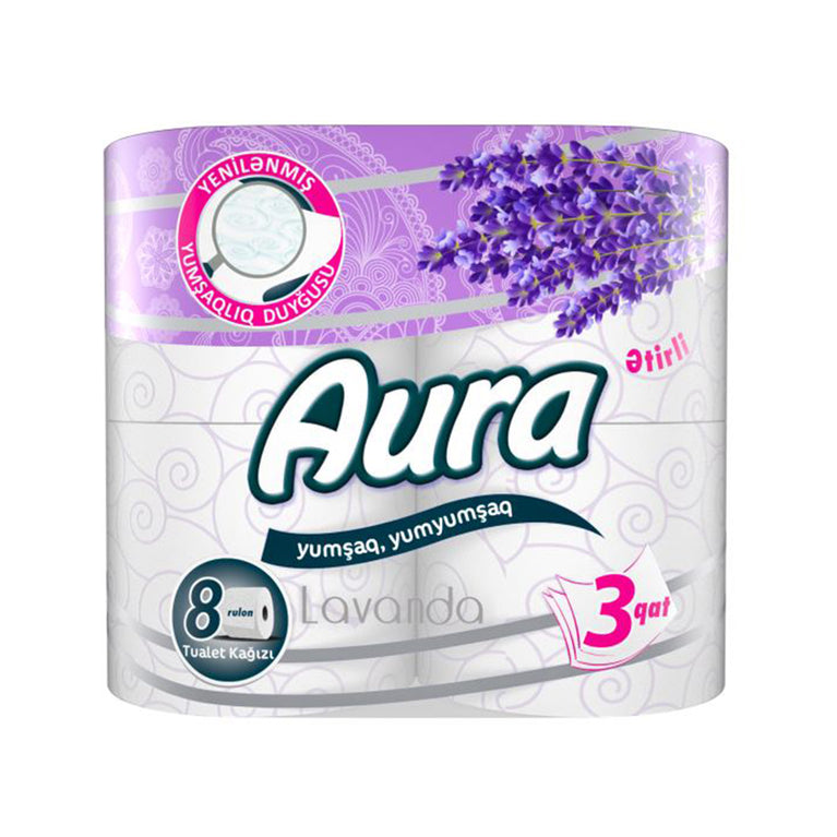 AURA TUALET KAĞIZI ELEVADO 8 Lİ 3 QAT
