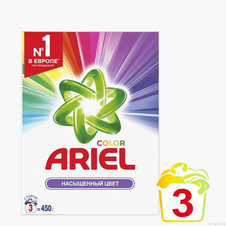 ARİEL YUYUCU TOZ 450 QR RƏNGLİ QUTU
