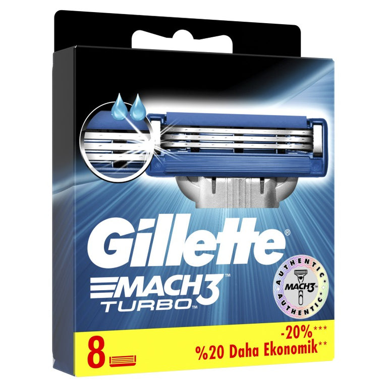 GILLETTE MACH 3 TURBO TƏRAŞ BIÇAĞI 4 ƏDƏ