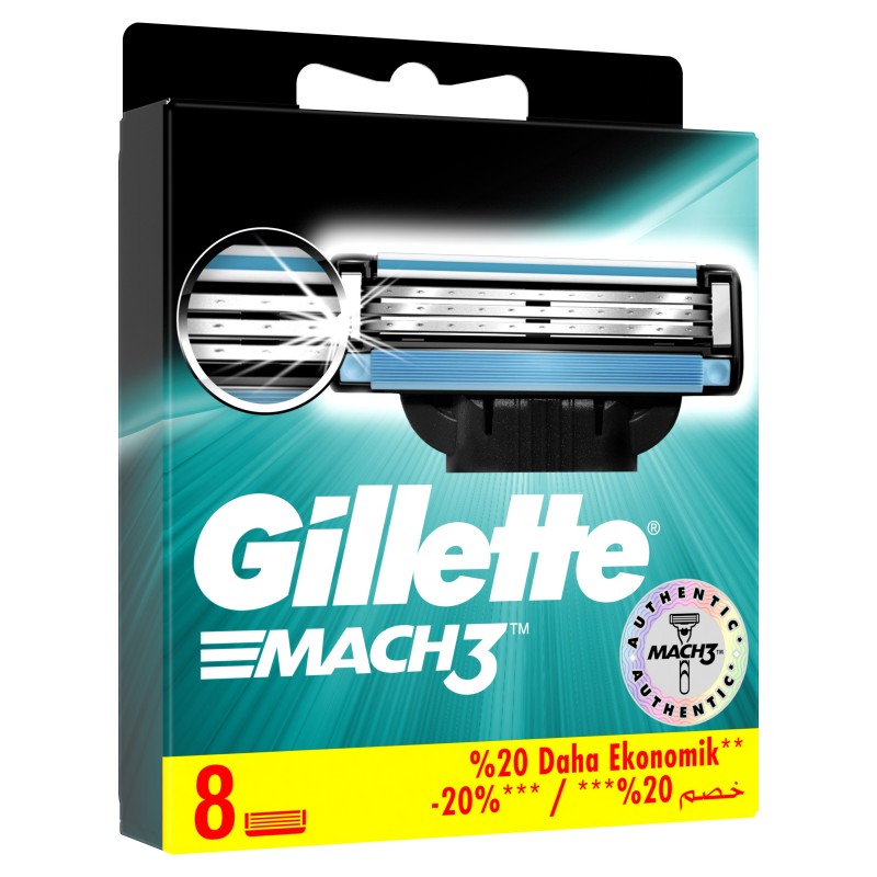 GILLETTE MACH 3 TƏRAŞ BIÇAĞI 8 ƏDƏD