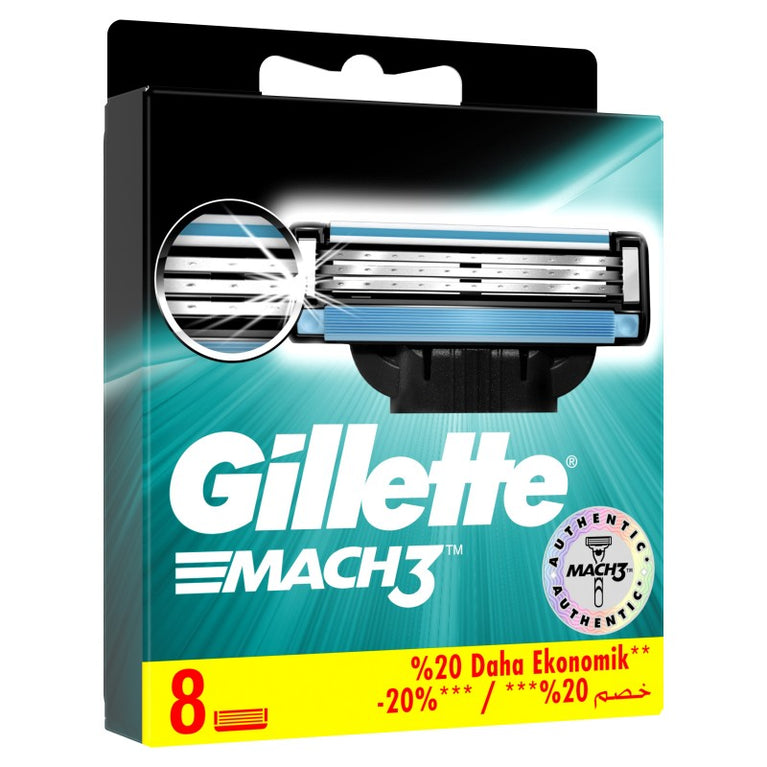 GILLETTE MACH 3 TƏRAŞ BIÇAĞI 8 ƏDƏD
