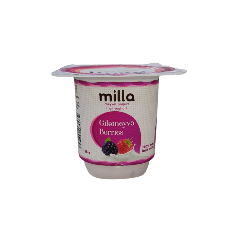 MİLLA YOQURT 115 Q GİLƏMEYVƏ