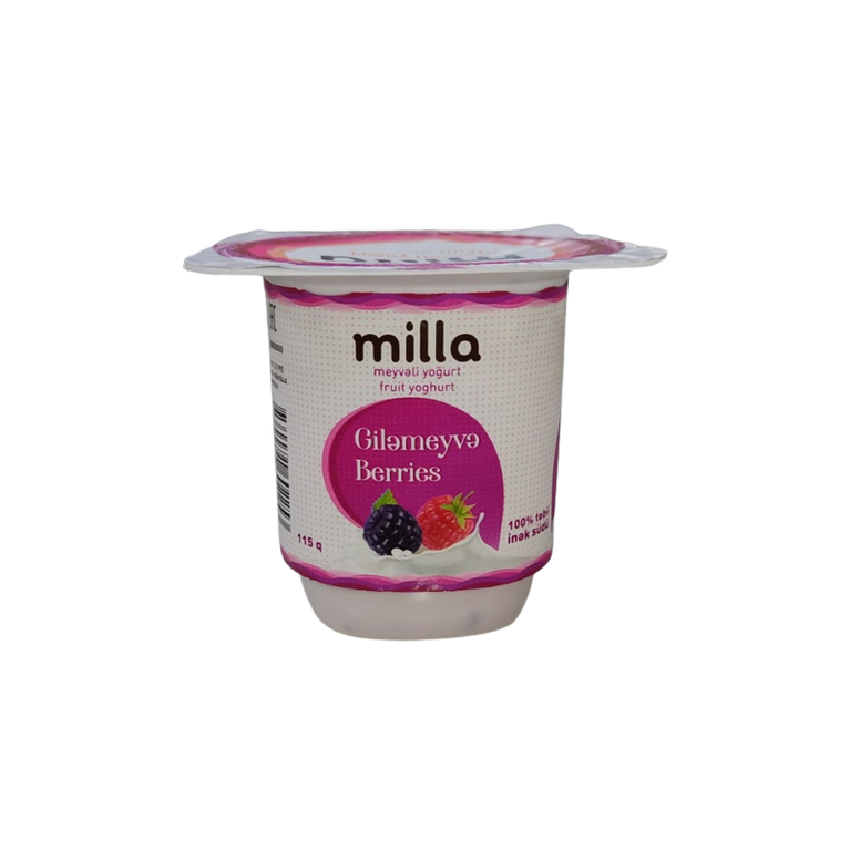 MİLLA YOQURT 115 Q GİLƏMEYVƏ