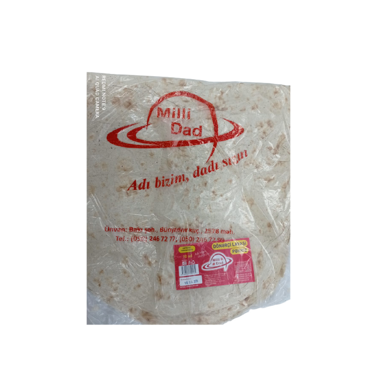 MILLI DAD DONER LAVASI KVADRAT 10 EDEDLI