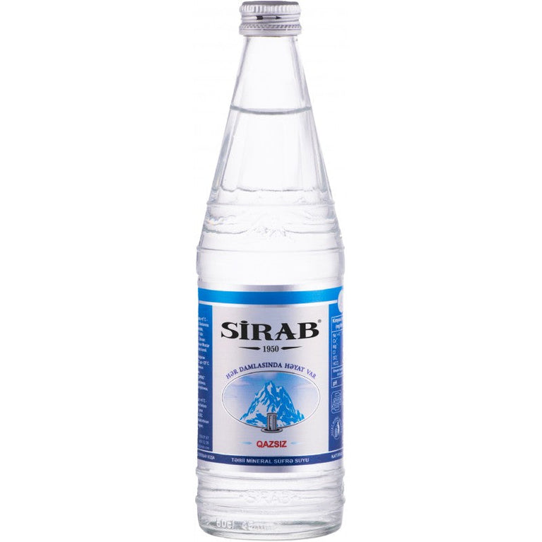 SİRAB QAZSIZ SU 0.5L ŞÜŞƏ