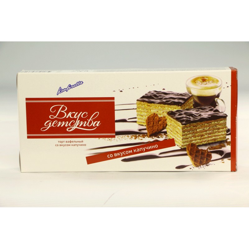 KONFİRELLA KAPUÇİNOLU VAFLİ TORTU 220 QR