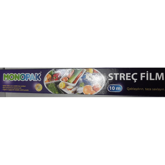MONOPAK STREÇ FİLM 30SM*10M 8 MİKRON