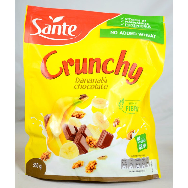 SANTE CRUNCHY BANAN SOKOLADLI 350GR
