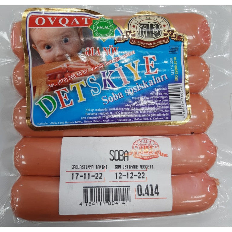 OVQAT USAQ ÜÇÜN HALAL SOSISKA KQ