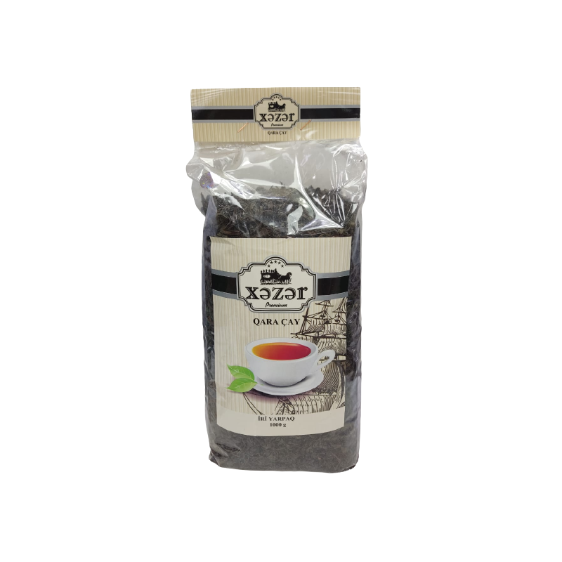 CAY XEZER 1KG QARA SHEFFAF PAKET