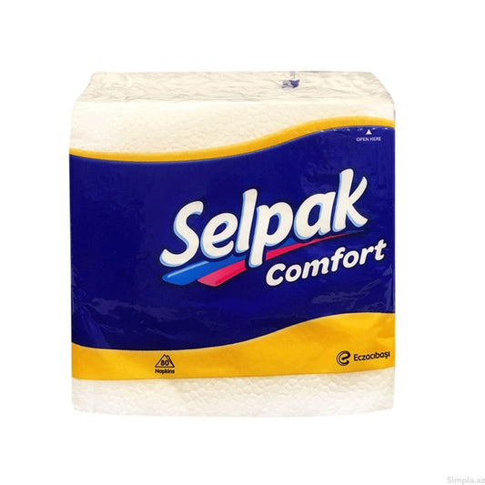 SELPAK SÜFRƏ SALFETİ 24x24 80 ƏDƏDLİ