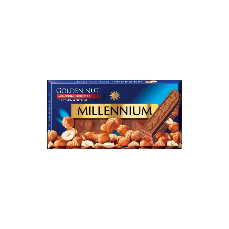 MİLLENİUM QOLD SÜDLÜ FINDIQLI ŞOKOLAD 10