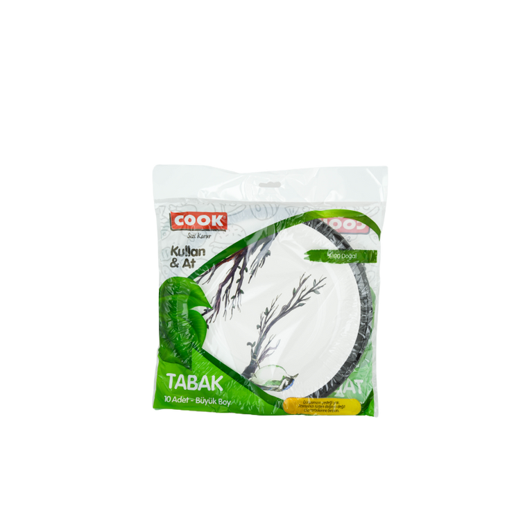 COOK KARTON BOŞQAB BÖYÜK 22 SM 10 LU