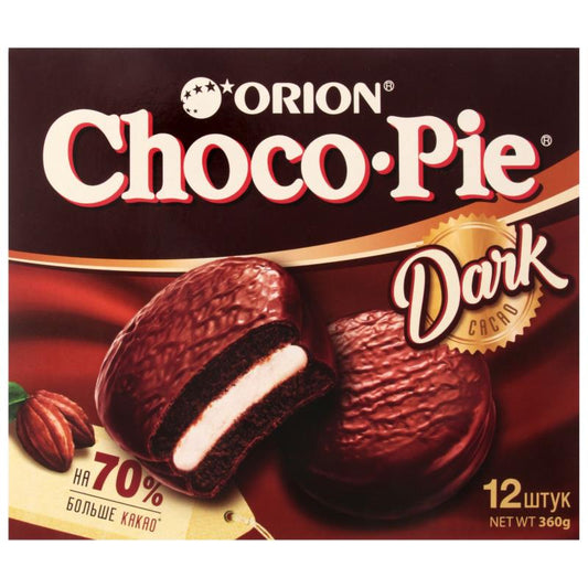 ORION CHOCO PIE DARK  12 EDEDLI 360 GR