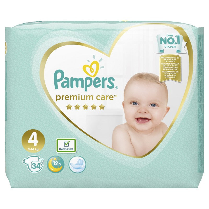 PAMPERS PREMİUM 9-14 KG N4 34 ƏDƏD