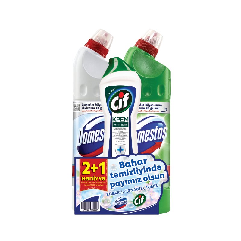 DOMESTOS GEL 750ML 2+1 CİF KREM 500 ML