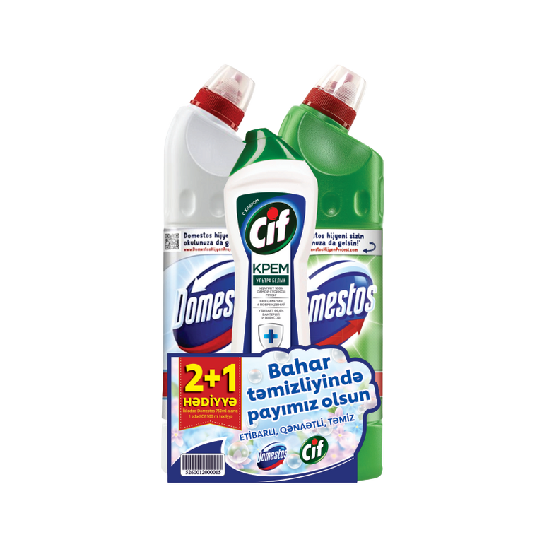 DOMESTOS GEL 750ML 2+1 CİF KREM 500 ML