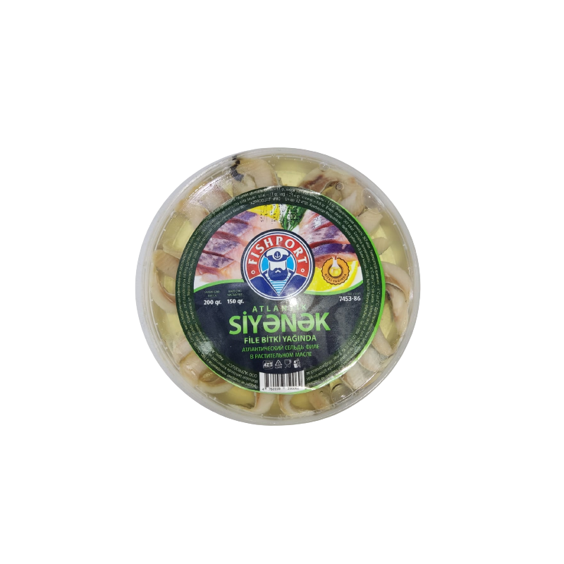 FİŞ PORT SİYƏNƏK FİLE YAĞDA 200 QR