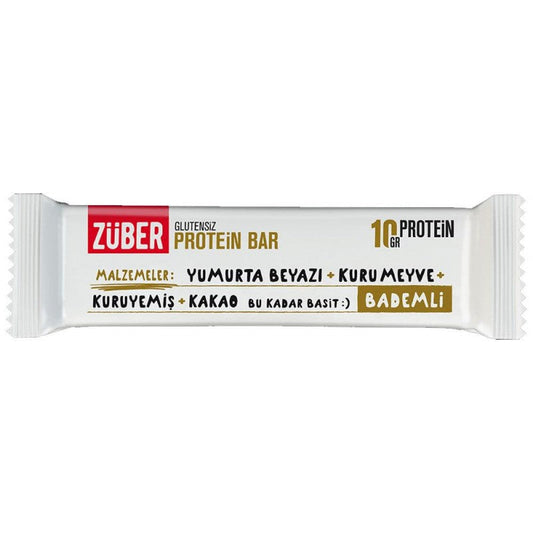 ZÜBER PROTEİN ŞOKOLAD BADAMLI 35GR