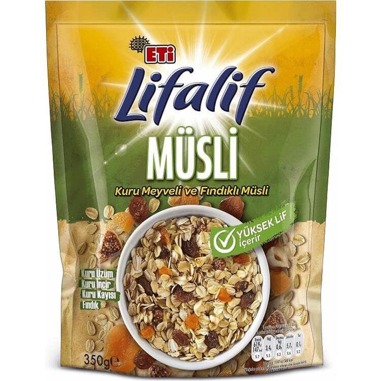 ETİ LİFALİF MUSLİ MEYVƏLİ FINDIQLI 350 Q