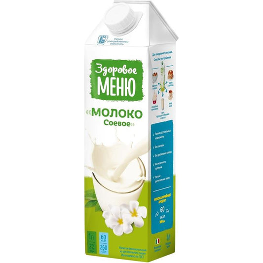 ZDOROVOYE MENYU MOLOKO SOYA 1LT