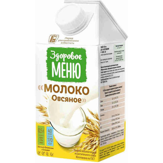ZDOROVOYE MENYU MOLOKO YULAF 0,5 LT