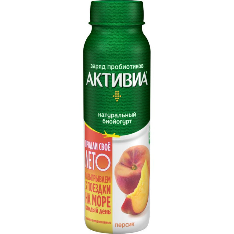 AKTIVIA IÇMƏLI YOQURT ŞAFTALI 260 QR.