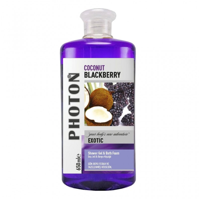 PHOTON DUŞ GELİ 650 ML KOKOS VƏ BÖYÜRTKA