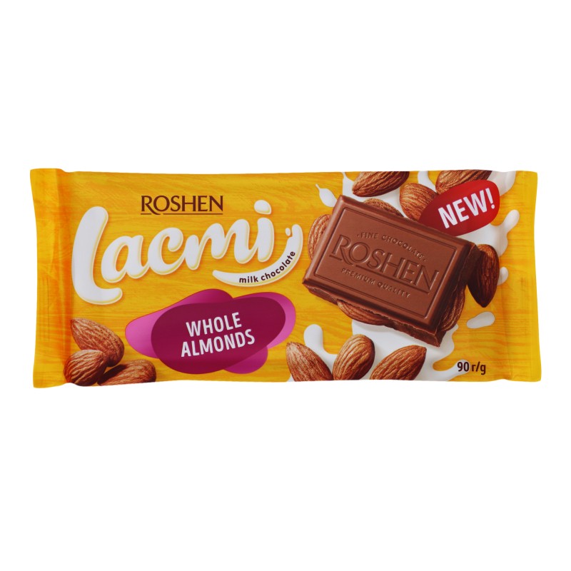 ROSHEN PLİTKA LACMİ MİLK CHOCO BADAM 90