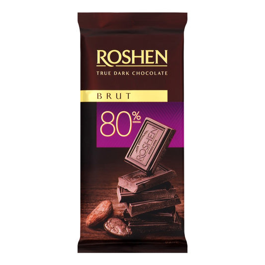 ROSHEN PLİTKA BRUT CHOCO 80% 85 GR