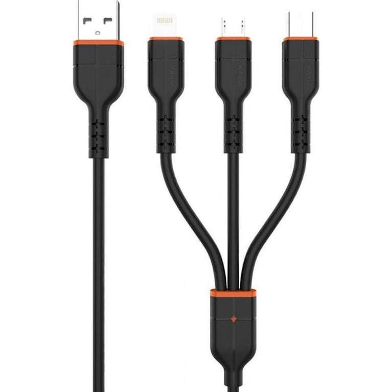 KAKU ŞARJ KABELİ 3Ü 1DƏ 1M 3.2A