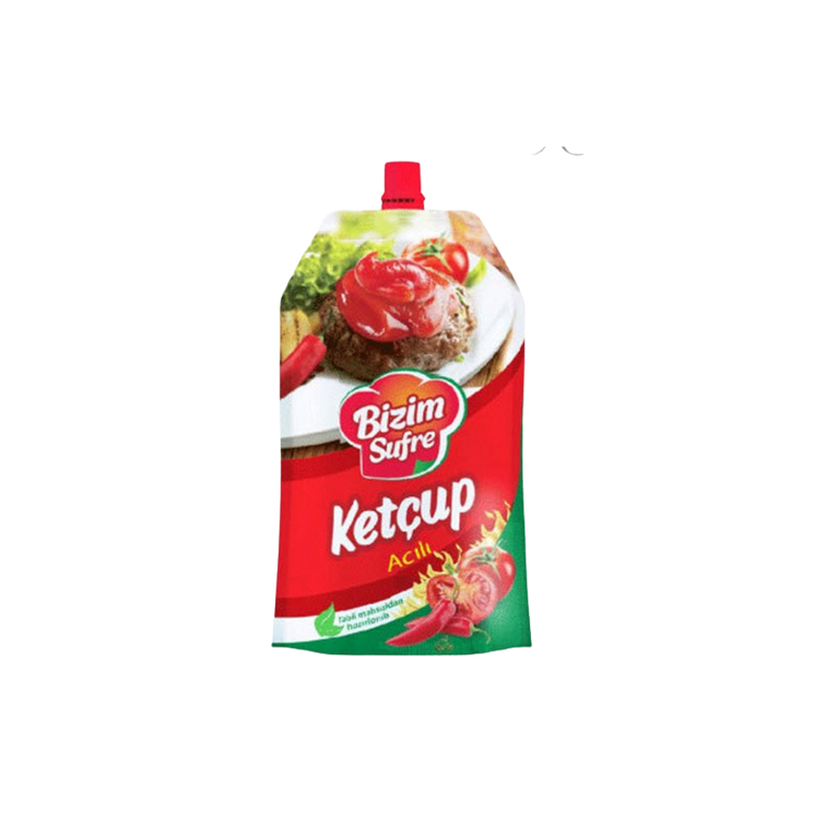 BİZİM SÜFRƏ KETÇUP ACILI 500 ML PKT