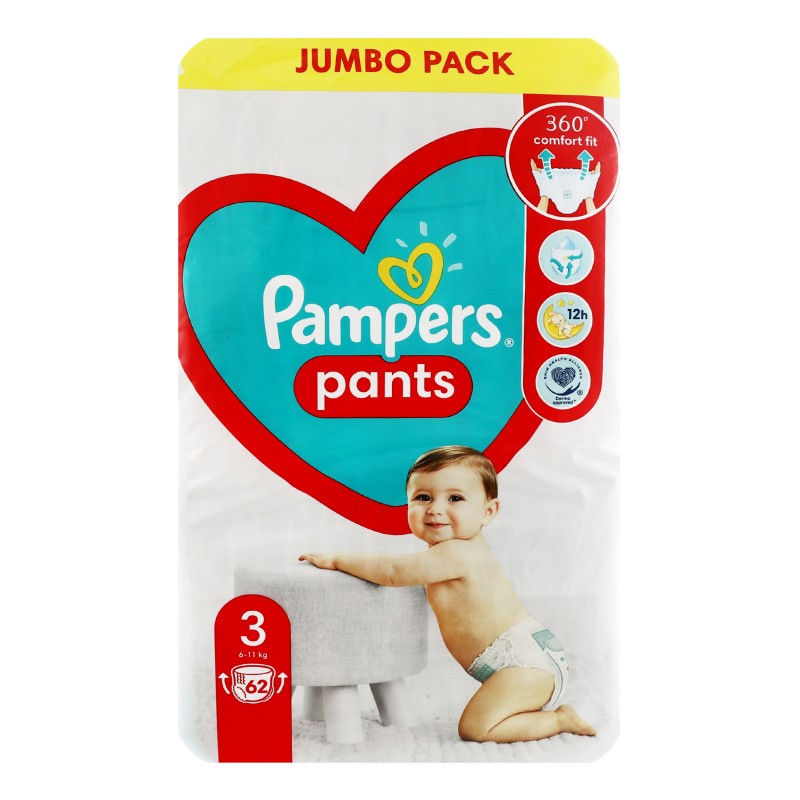 PAMPERS TUMAN JUMBO 6-11 KG N3 62 ƏDƏD