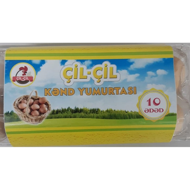 ÇİL ÇİL KƏND YUMURTASI 10 LU