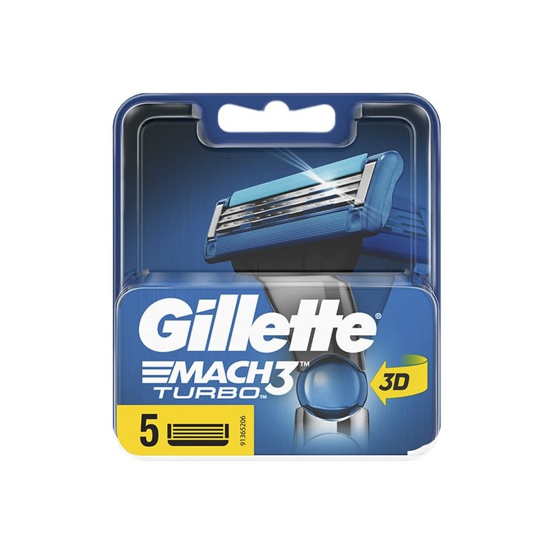 GILLETTE MACH3 TURBO  CATRIDGE 5LI