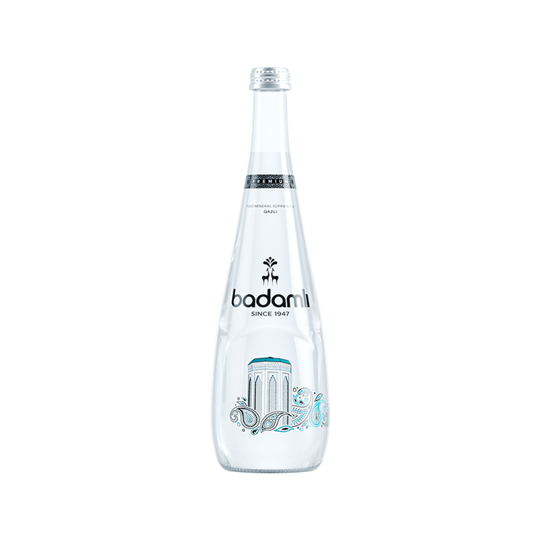 BADAMLI SU 750 ML QAZLI PREMİUM ŞÜŞƏ