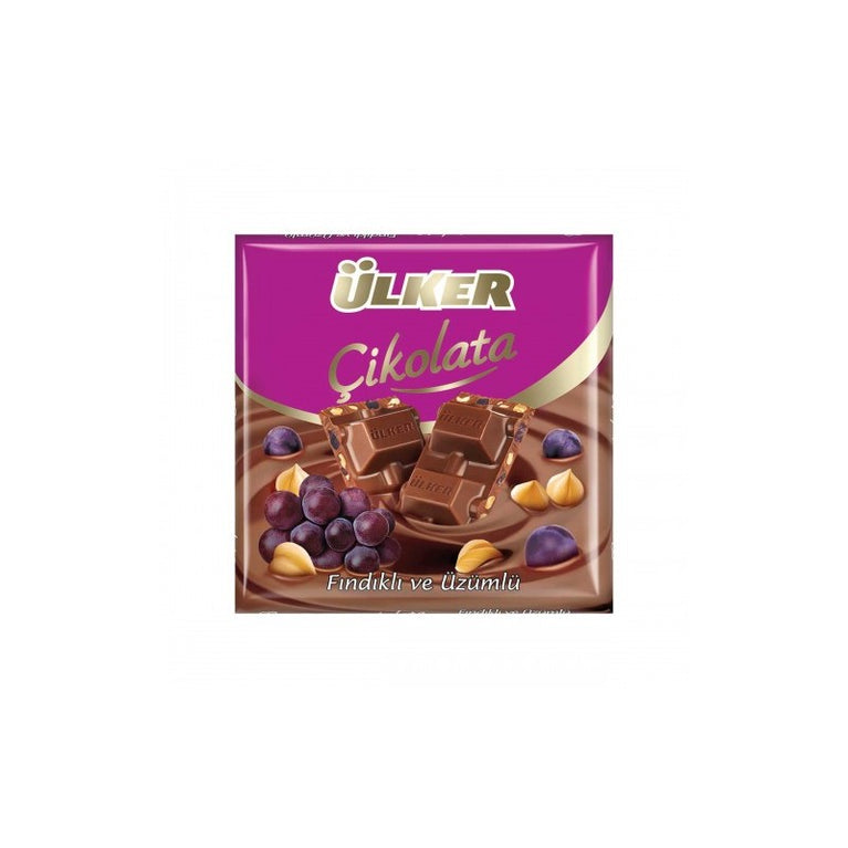 ÜLKƏR ŞOKOLAD ÜZÜM FND SÜD 60 QR
