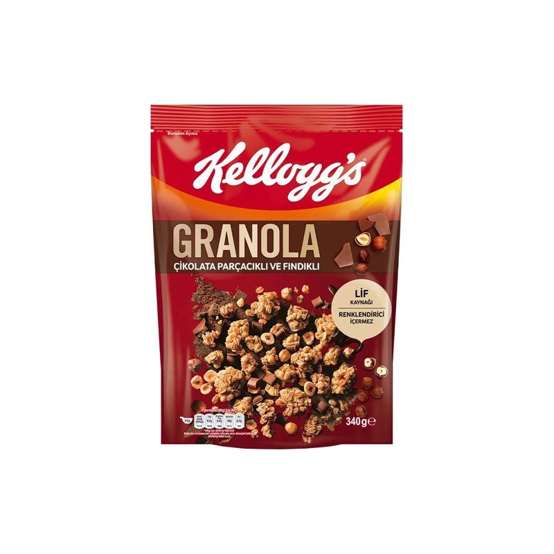 KELLOGGS GRANOLA 340 Q ŞOKOLAD FINDIQLI